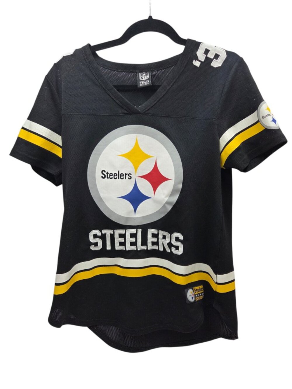 Pittsburgh Steelers Team NFL Women's Large Established 1933 T-Shirt Short Sleeve